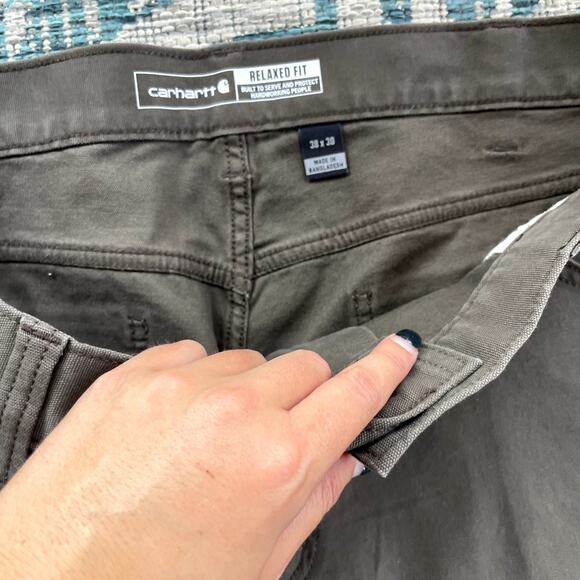 Carhartt Men's Relaxed Tapered Rigby Canvas Jogger Pants - Size 38 - Picture 5 of 9